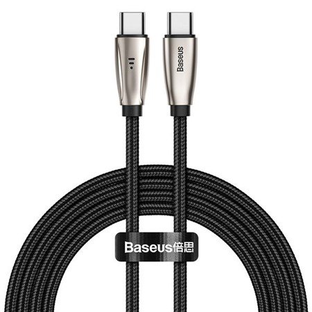 Baseus Aita | Szybki kabel Type-C USB-C Power Delivery 3Quick Charge 3.0 z diodą LED 2m EOL