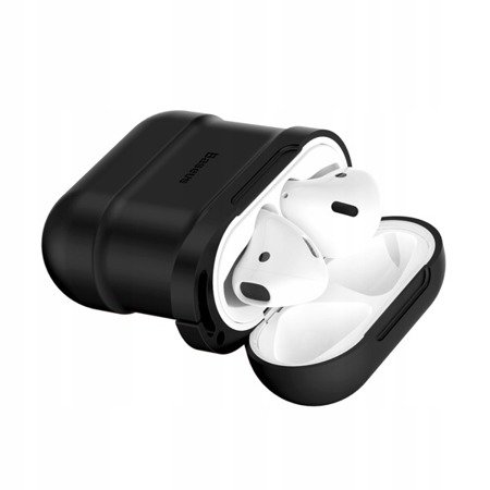 Baseus Case for Airpods | Etui pokrowiec ochronny do słuchawek Apple AirPods + magnetyczna opaska do słuchawek strap EOL
