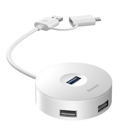 Baseus Round box | HUB adapter rozdzielacz USB-C USB-A do 4x USB 100cm *EOL